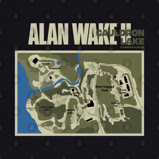 Alan Wake 2 - Cauldron Lake Campgrounds by bianca alea